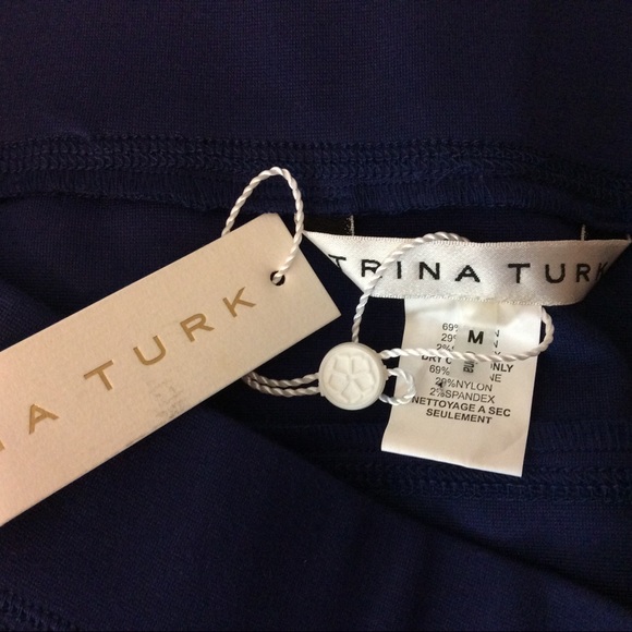 New Trina Turk Tracy Navy Skirt M - Picture 4 of 5
